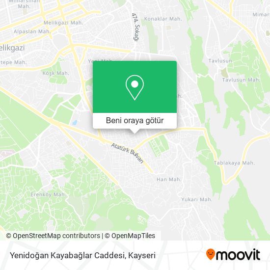 Yenidoğan Kayabağlar Caddesi harita