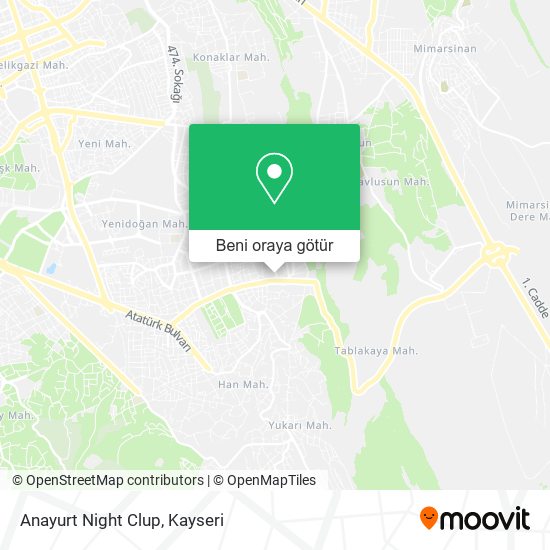 Anayurt Night Clup harita