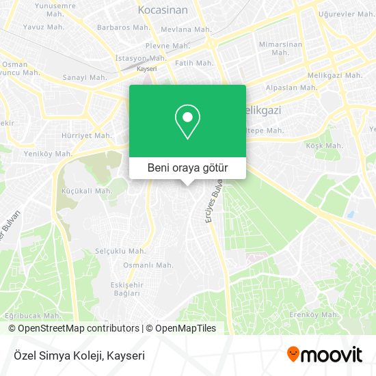 Özel Simya Koleji harita
