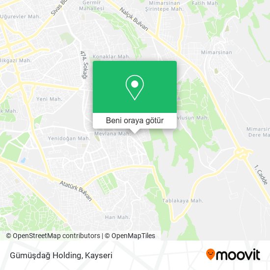 Gümüşdağ Holding harita