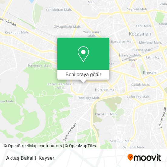 Aktaş Bakalit harita