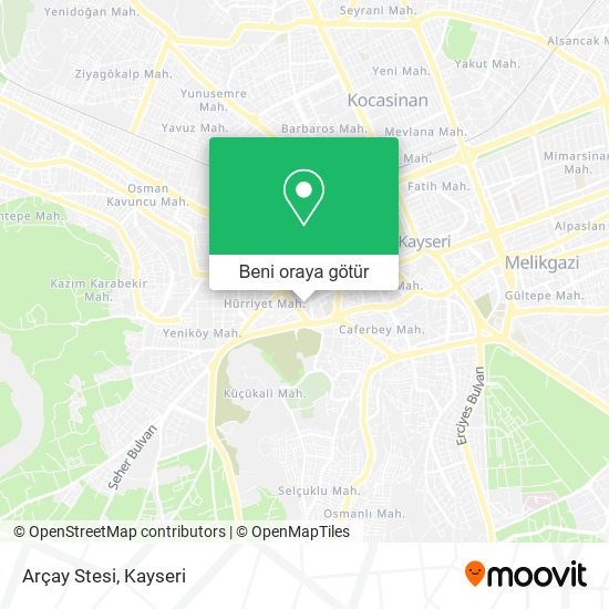 Arçay Stesi harita