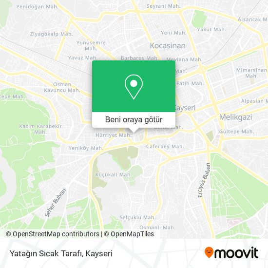 Yatağın Sıcak Tarafı harita