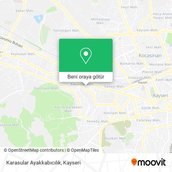 Karasular Ayakkabıcılık harita
