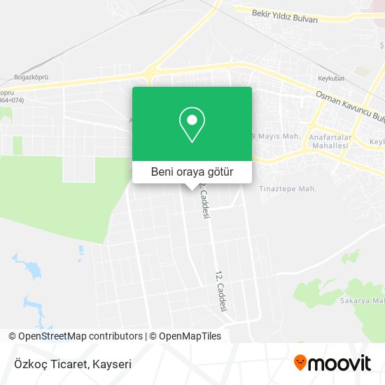 Özkoç Ticaret harita