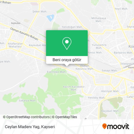 Ceylan Madenı Yag harita