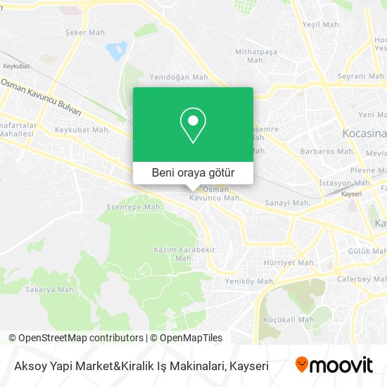 Aksoy Yapi Market&Kiralik Iş Makinalari harita
