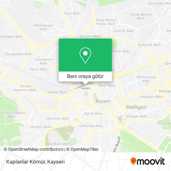 Kaplanlar Kömür harita