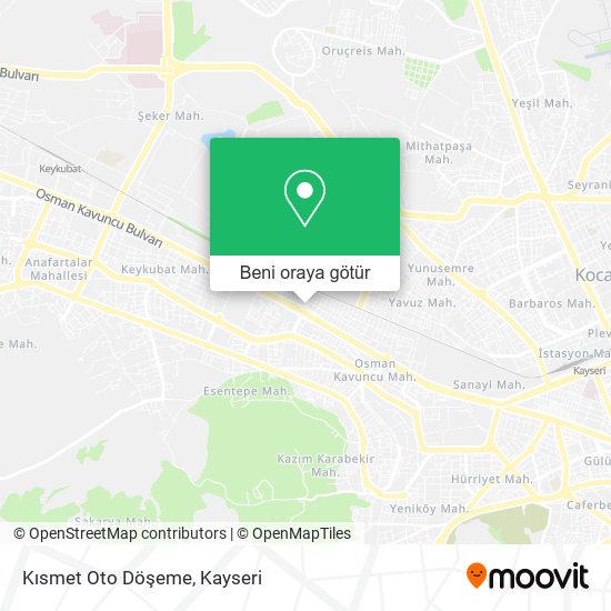 Kısmet Oto Döşeme harita