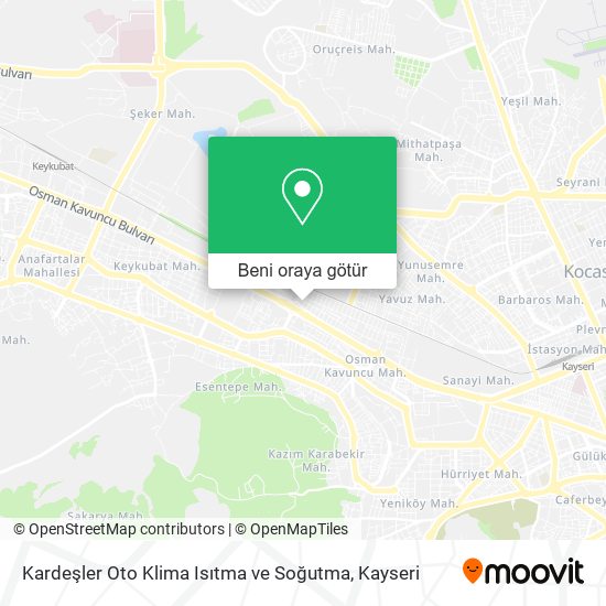 Kardeşler Oto Klima Isıtma ve Soğutma harita