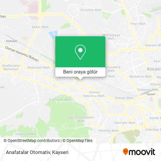 Anafatalar Otomativ harita