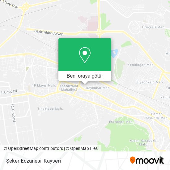 Şeker Eczanesi harita