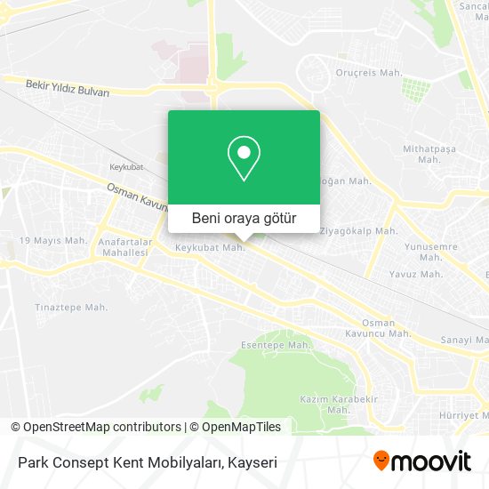 Park Consept Kent Mobilyaları harita