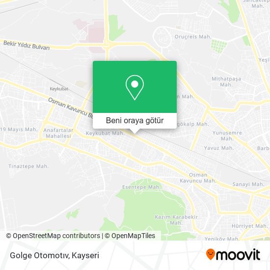 Golge Otomotıv harita