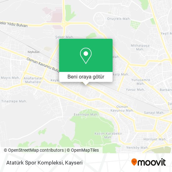 Atatürk Spor Kompleksi harita