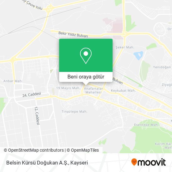Belsin Kürsü Doğukan A.Ş. harita