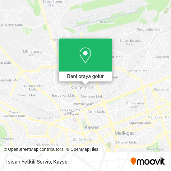Isisan Yetkili Servis harita