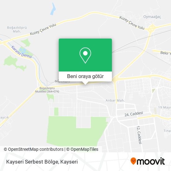 Kayseri Serbest Bölge harita