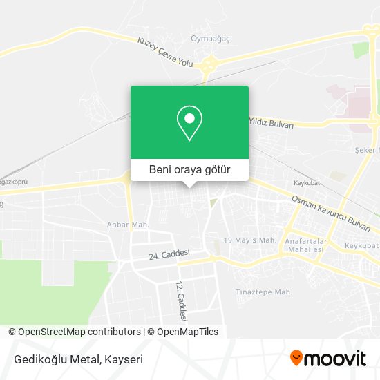 Gedikoğlu Metal harita