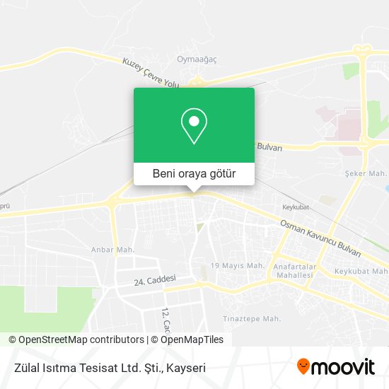 Zülal Isıtma Tesisat Ltd. Şti. harita