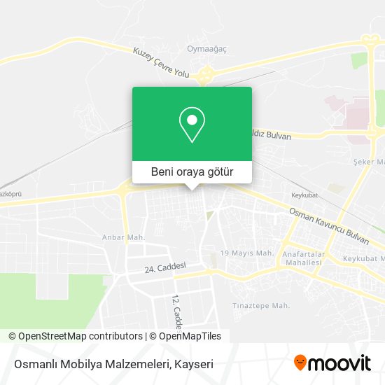 Osmanlı Mobilya Malzemeleri harita