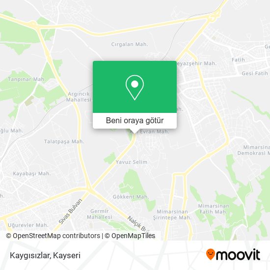 Kaygısızlar harita