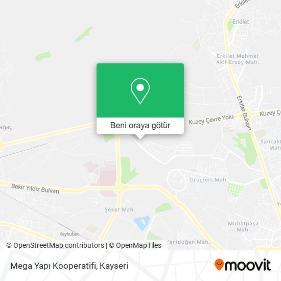 Mega Yapı Kooperatifi harita