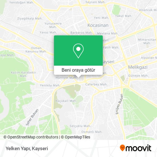 Yelken Yapı harita