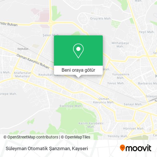 Süleyman Otomatik Şanzıman harita
