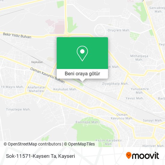 Sok-11571-Kayserı Ta harita