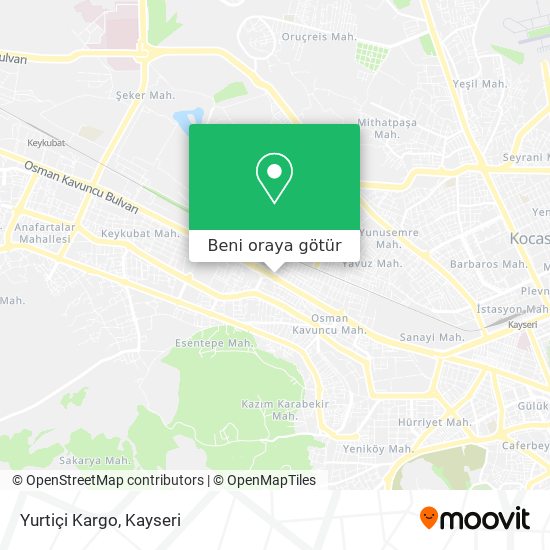 Yurtiçi Kargo harita