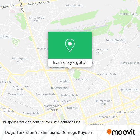 Doğu Türkistan Yardımlaşma Derneği harita