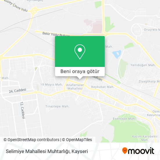 Selimiye Mahallesi Muhtarlığı harita