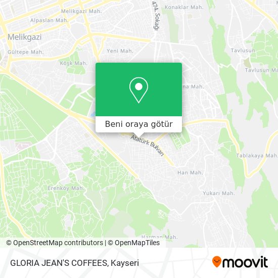 GLORIA JEAN'S COFFEES harita