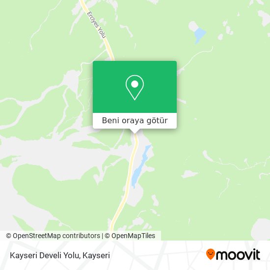 Kayseri Develi Yolu harita