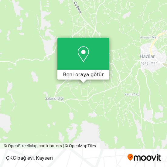 ÇKC bağ evi harita