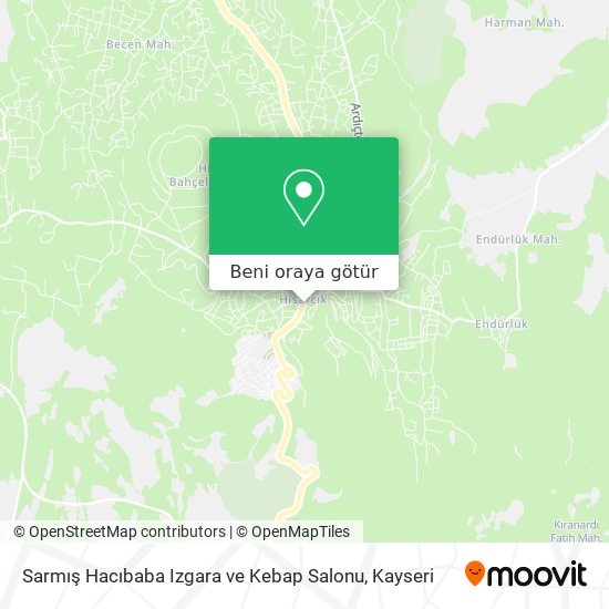 Sarmış Hacıbaba Izgara ve Kebap Salonu harita