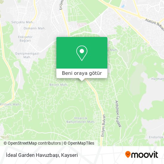 İdeal Garden Havuzbaşı harita