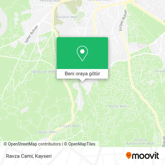 Ravza Cami harita
