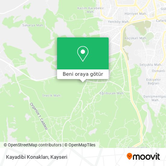 Kayadibi Konakları harita