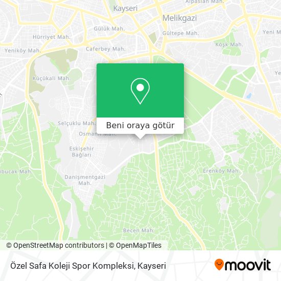 Özel Safa Koleji Spor Kompleksi harita