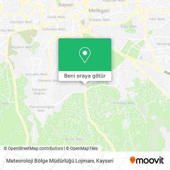 Meteoroloji Bölge Müdürlüğü Lojmanı harita