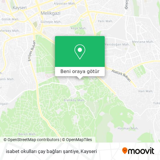 isabet okulları çay bağları şantiye harita