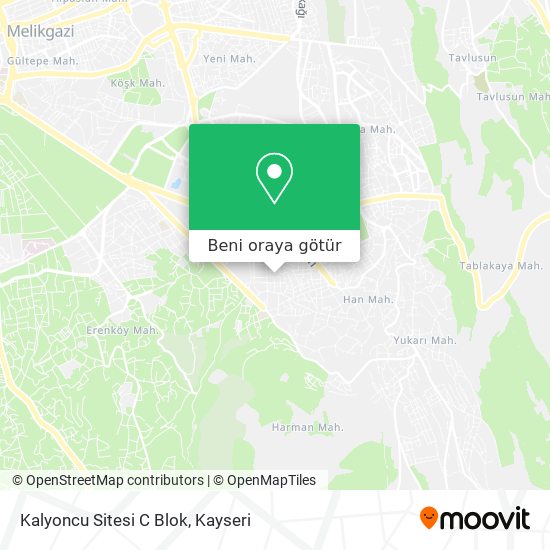 Kalyoncu Sitesi C Blok harita
