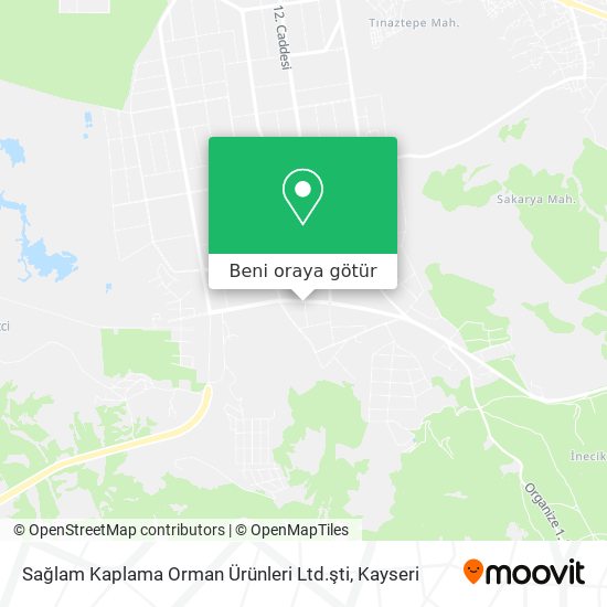 Sağlam Kaplama Orman Ürünleri Ltd.şti harita
