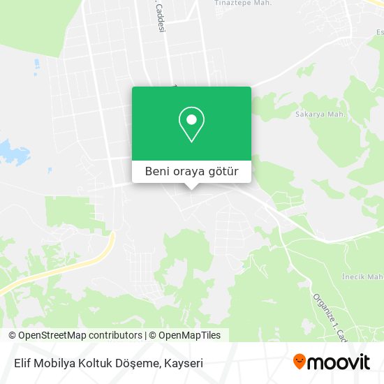 Elif Mobilya Koltuk Döşeme harita