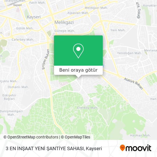 3 EN İNŞAAT YENİ ŞANTİYE SAHASI harita