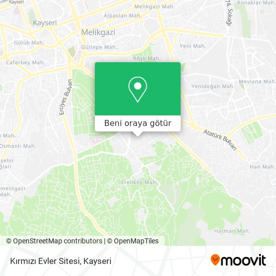 Kırmızı Evler Sitesi harita