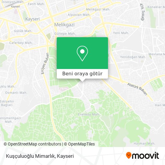 Kuşçuluoğlu Mimarlık harita