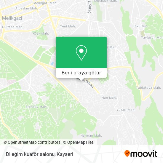 Dileğim kuaför salonu harita